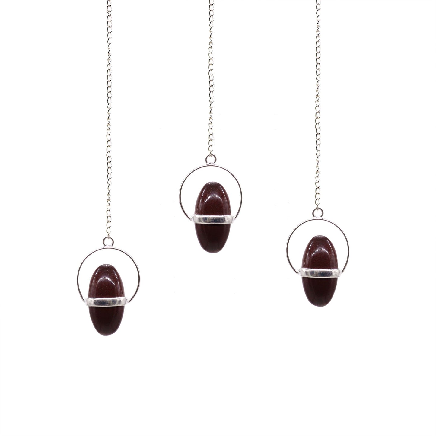 Blood Moon Pendulum – Natural Stone