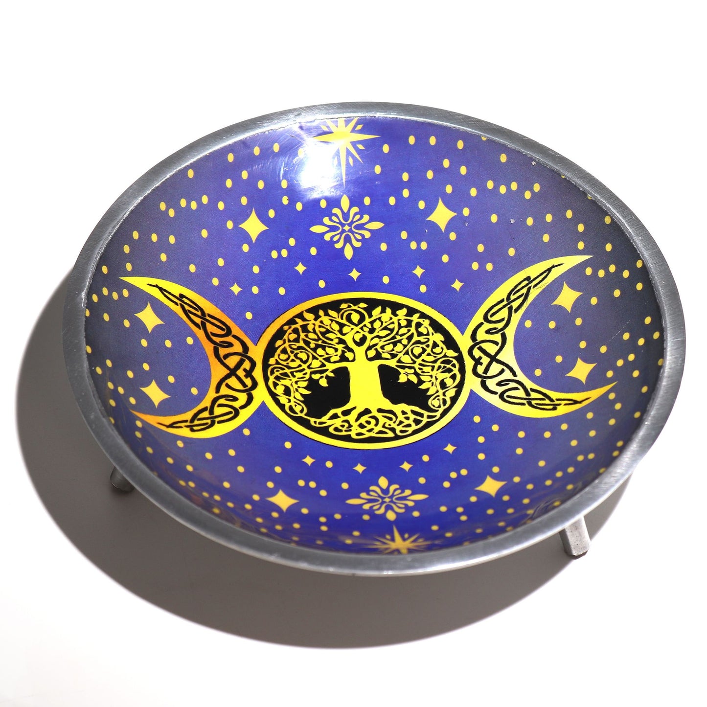 Purple Triple Moon Offering Plate