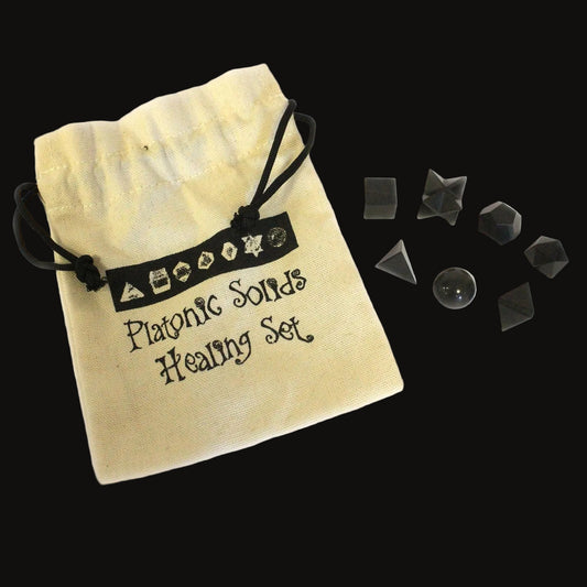 Seven-Piece Black Agate Geometry Set