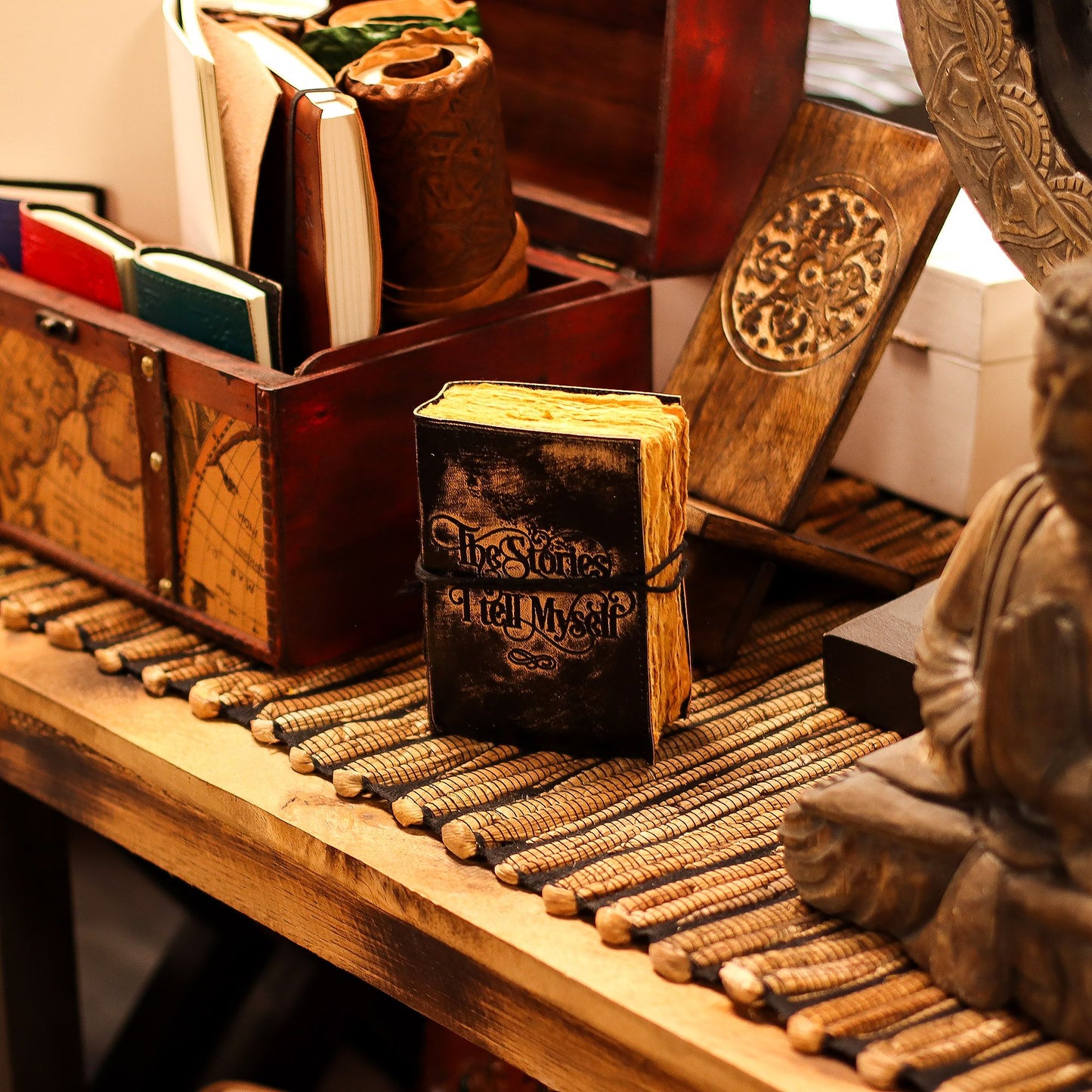 The Stories I Tell Myself Deckled-Edge Leather Journal