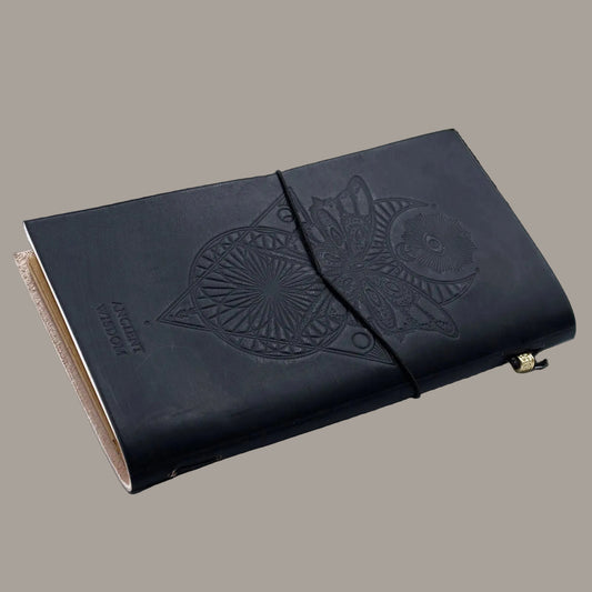 Black Leather My Book of Spells Journal
