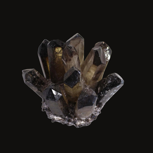 Smoky Ghost Quartz Cluster