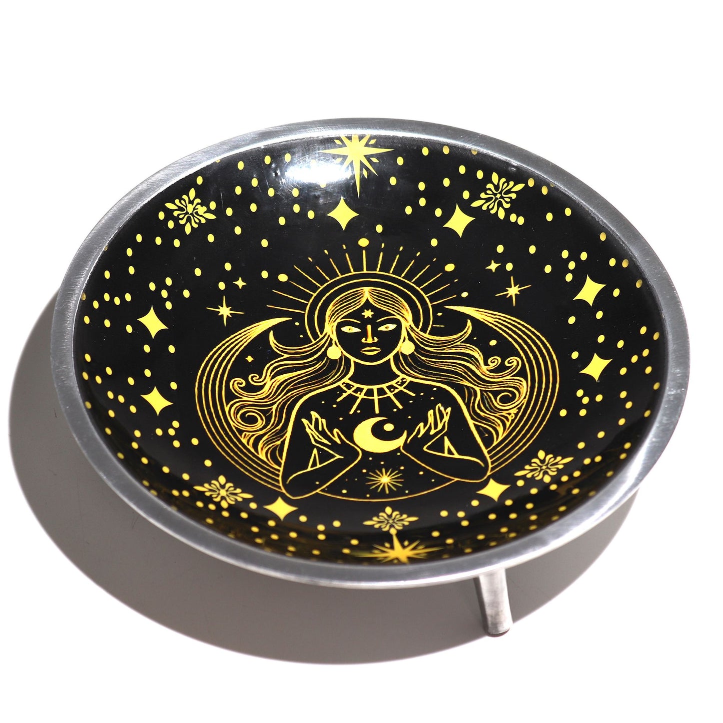 Black & Gold Goddess Offering Plate