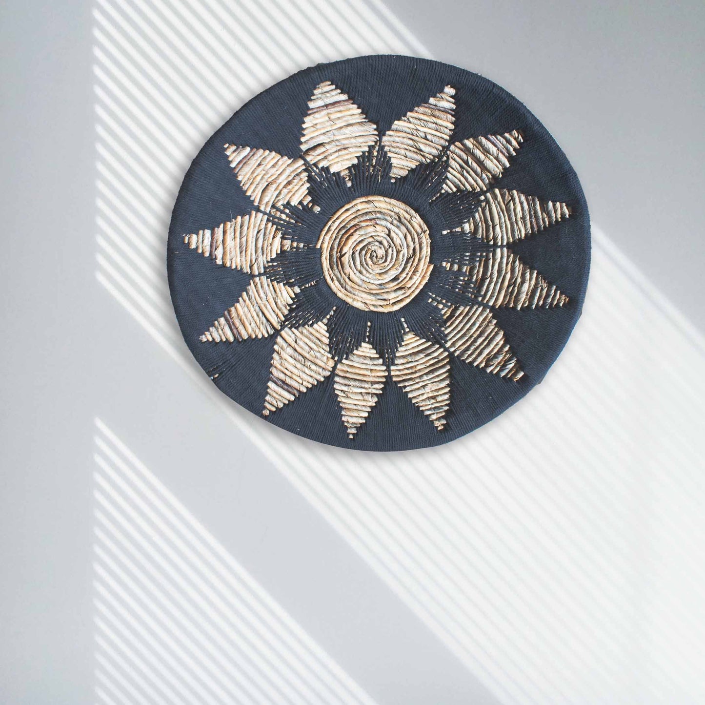 Black Woven Seagrass Wall Art – Set of Three