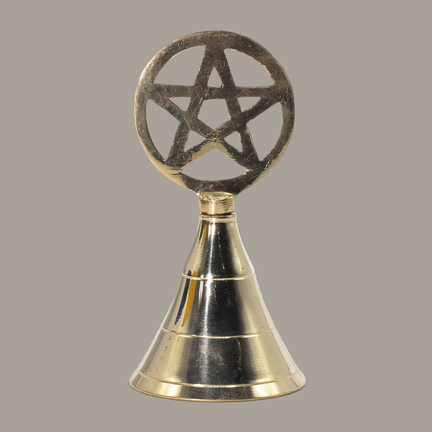 Pentagram Brass Altar Bell