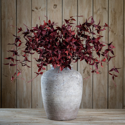 Ornamental burgundy artificial leaf stem - alternate view