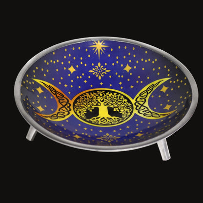 Purple Triple Moon Offering Plate