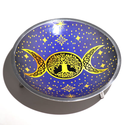Purple Triple Moon Offering Plate