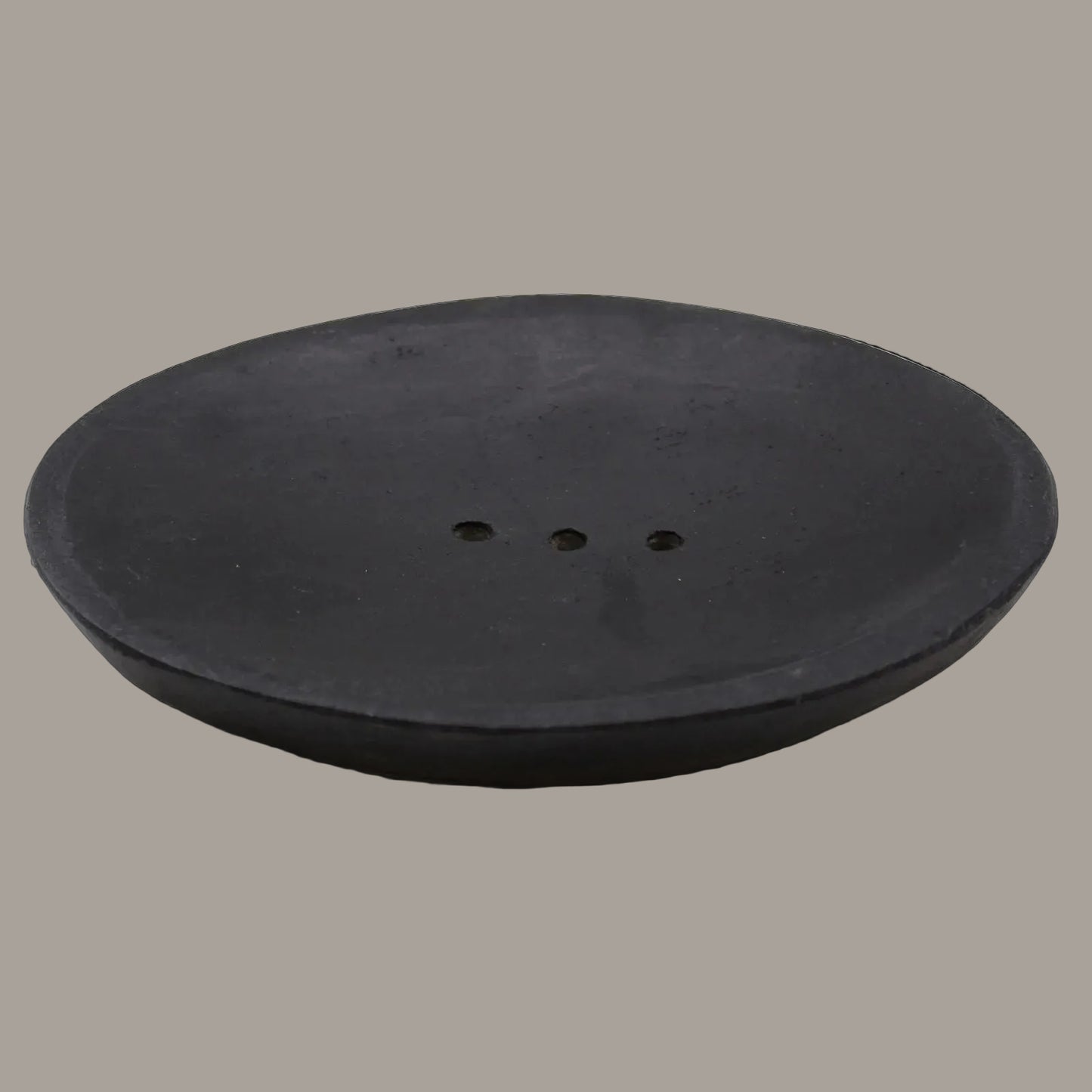 Oval Black Marble Soap Dish