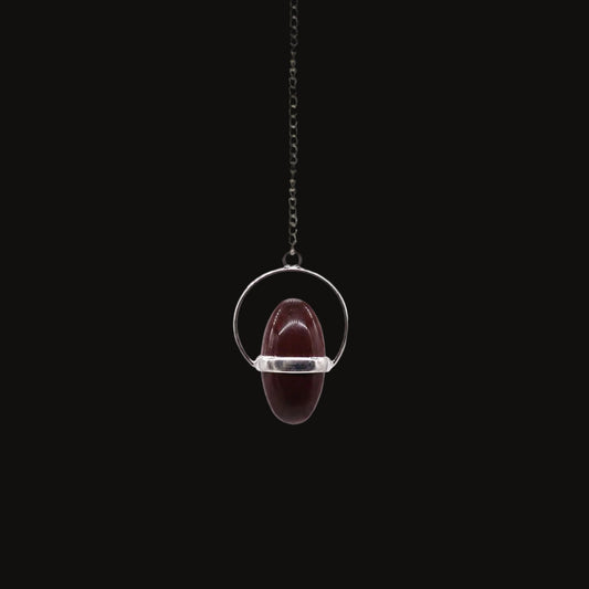 Blood Moon Pendulum – Natural Stone