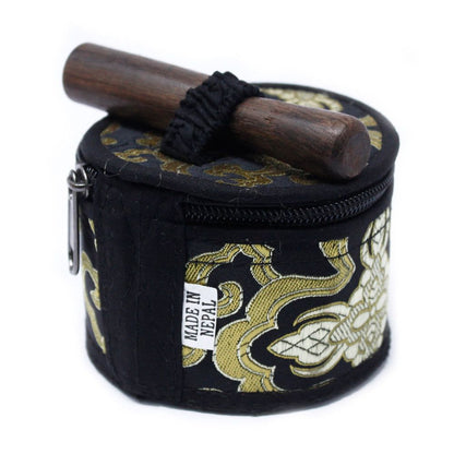 Black & Gold Mini Singing Bowl Gift Set