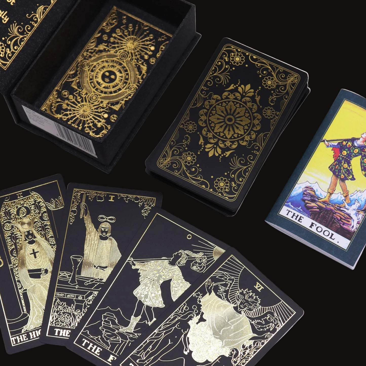 Classic Gold Foil Tarot Set with Guidebook