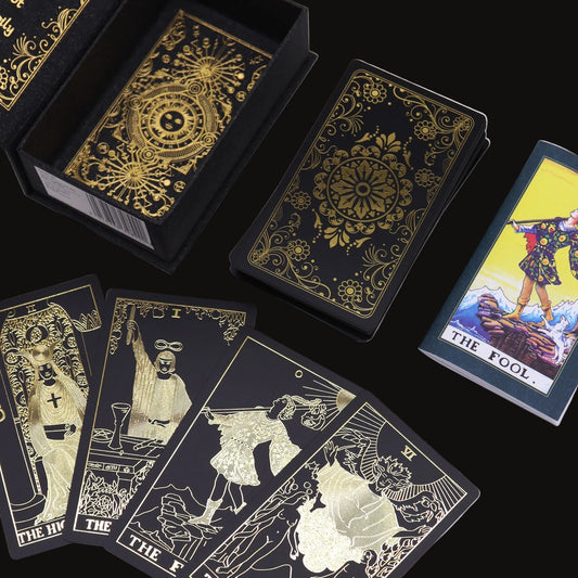 Classic Gold Foil Tarot Set with Guidebook