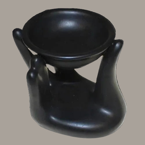Black Helping Hands Oil & Wax Burner