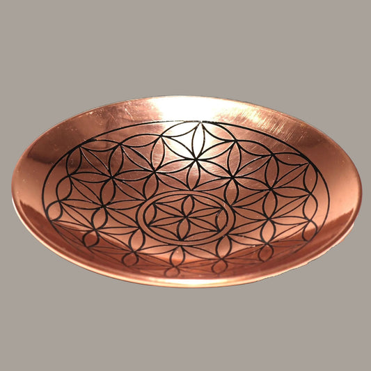 Flower of Life Copper Offering & Smudge Plate