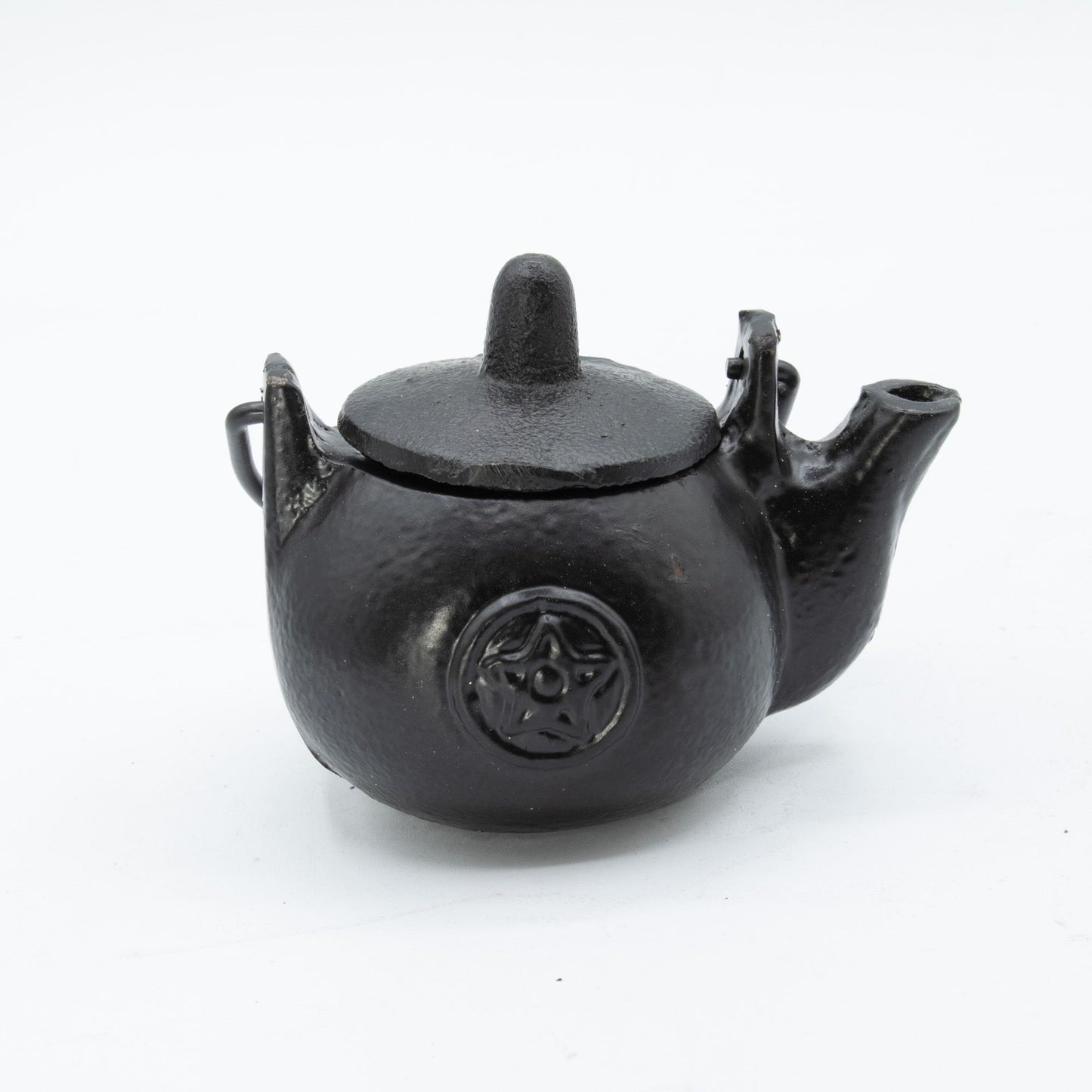 Small Cast Iron Pentagram Ritual Pot