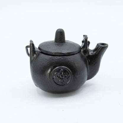 Small Cast Iron Pentagram Ritual Pot