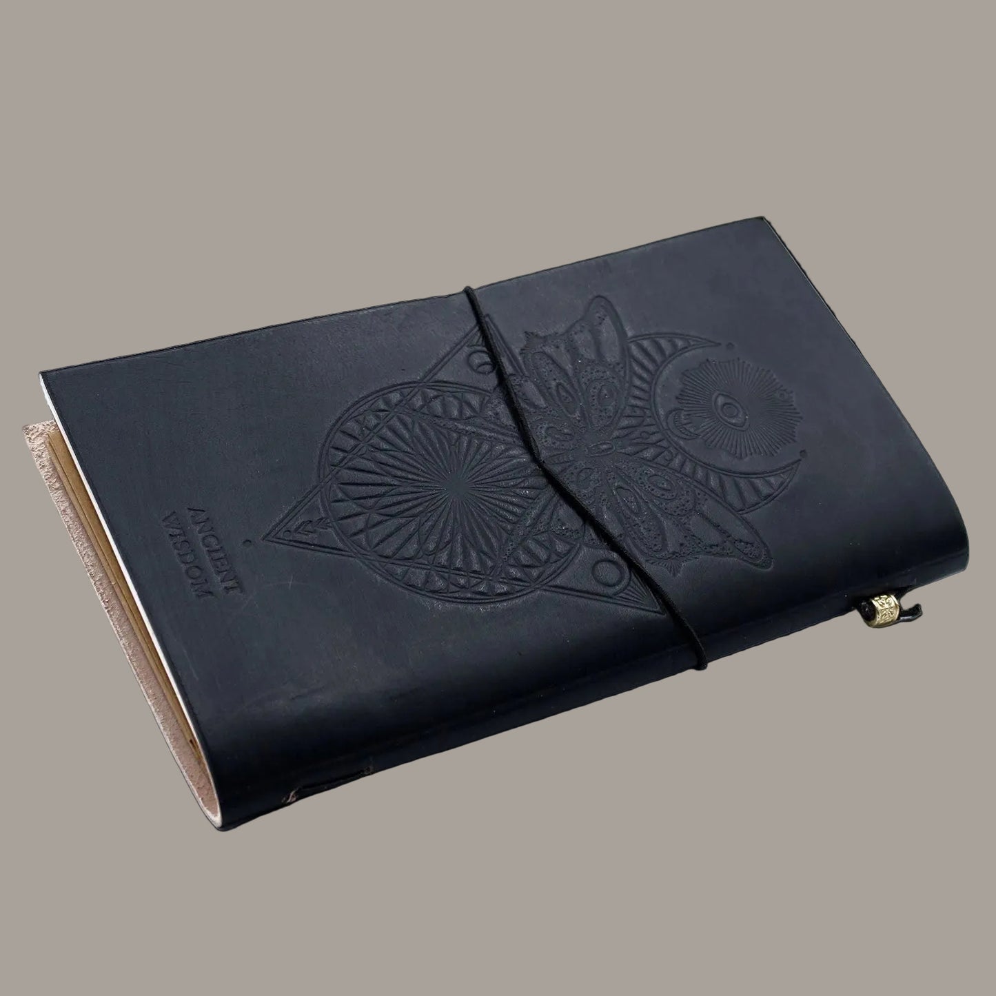 Black Leather My Book of Spells Journal