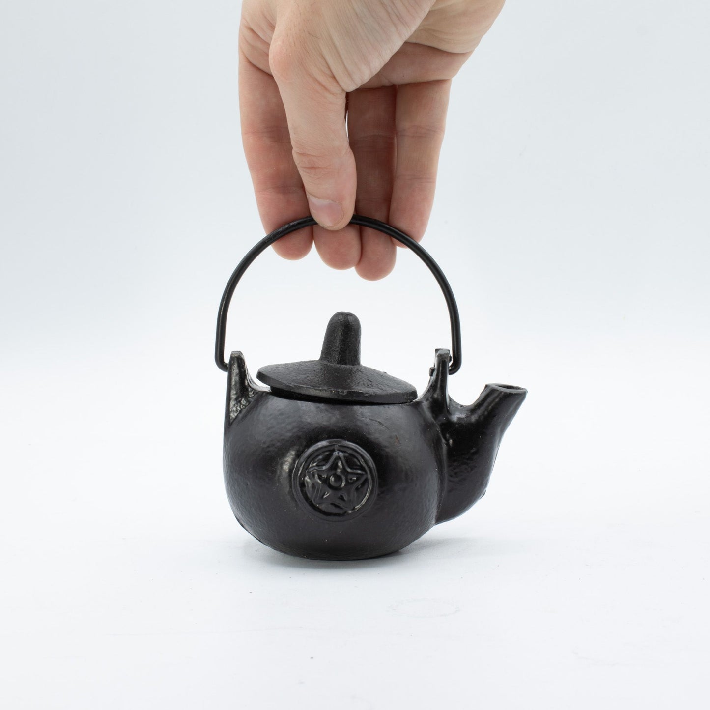 Small Cast Iron Pentagram Ritual Pot