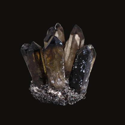 Smoky Ghost Quartz Cluster