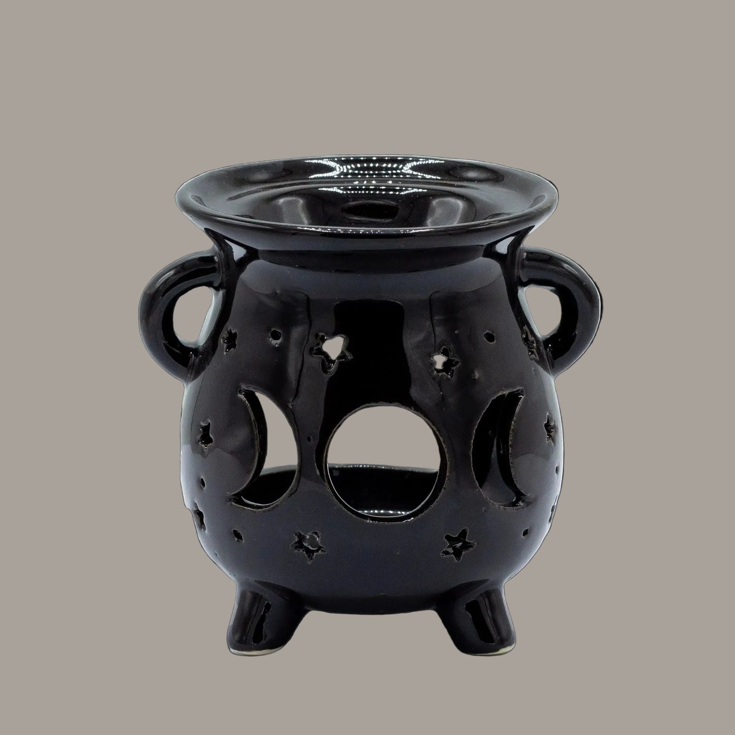 Black Moon Phase Cauldron Oil & Wax Burner