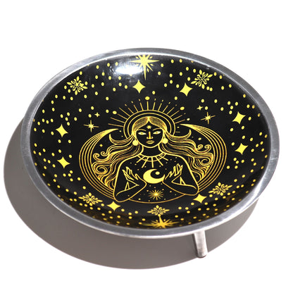 Black & Gold Goddess Offering Plate