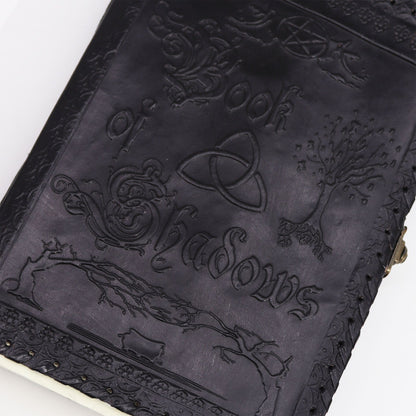 Large Black Leather Book of Shadows