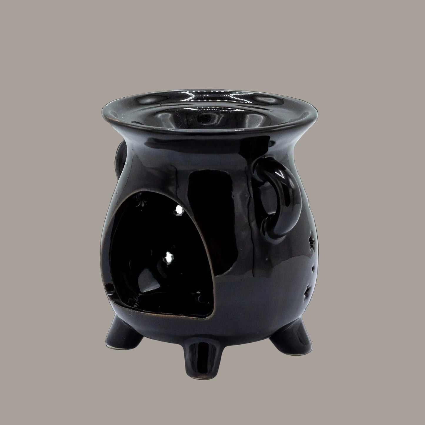 Black Moon Phase Cauldron Oil & Wax Burner