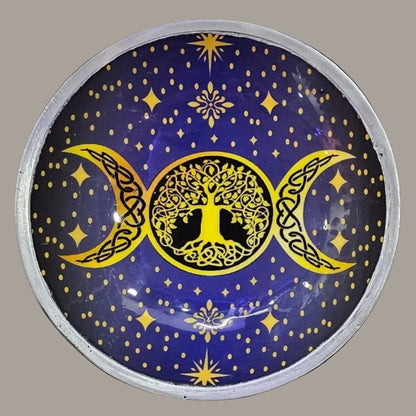 Purple Triple Moon Offering Plate
