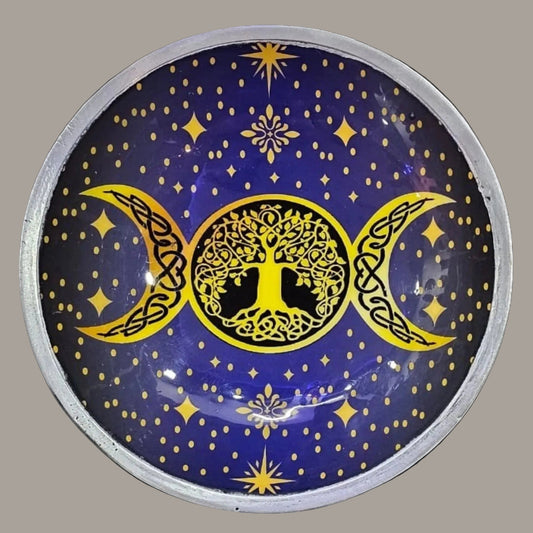 Purple Triple Moon Offering Plate