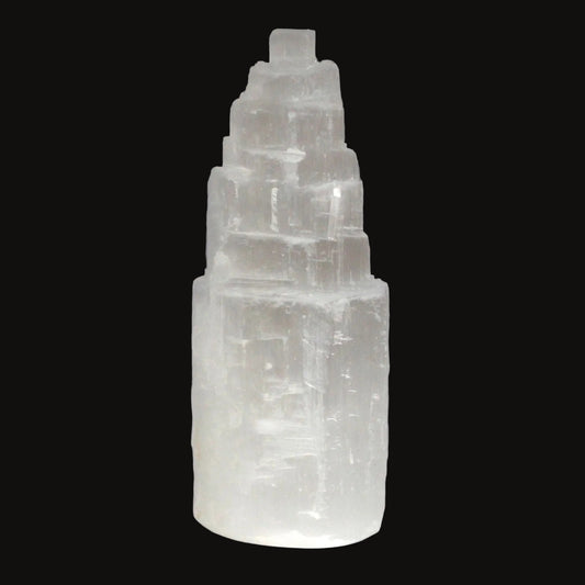 Natural Moroccan Selenite Tower – 10 cm