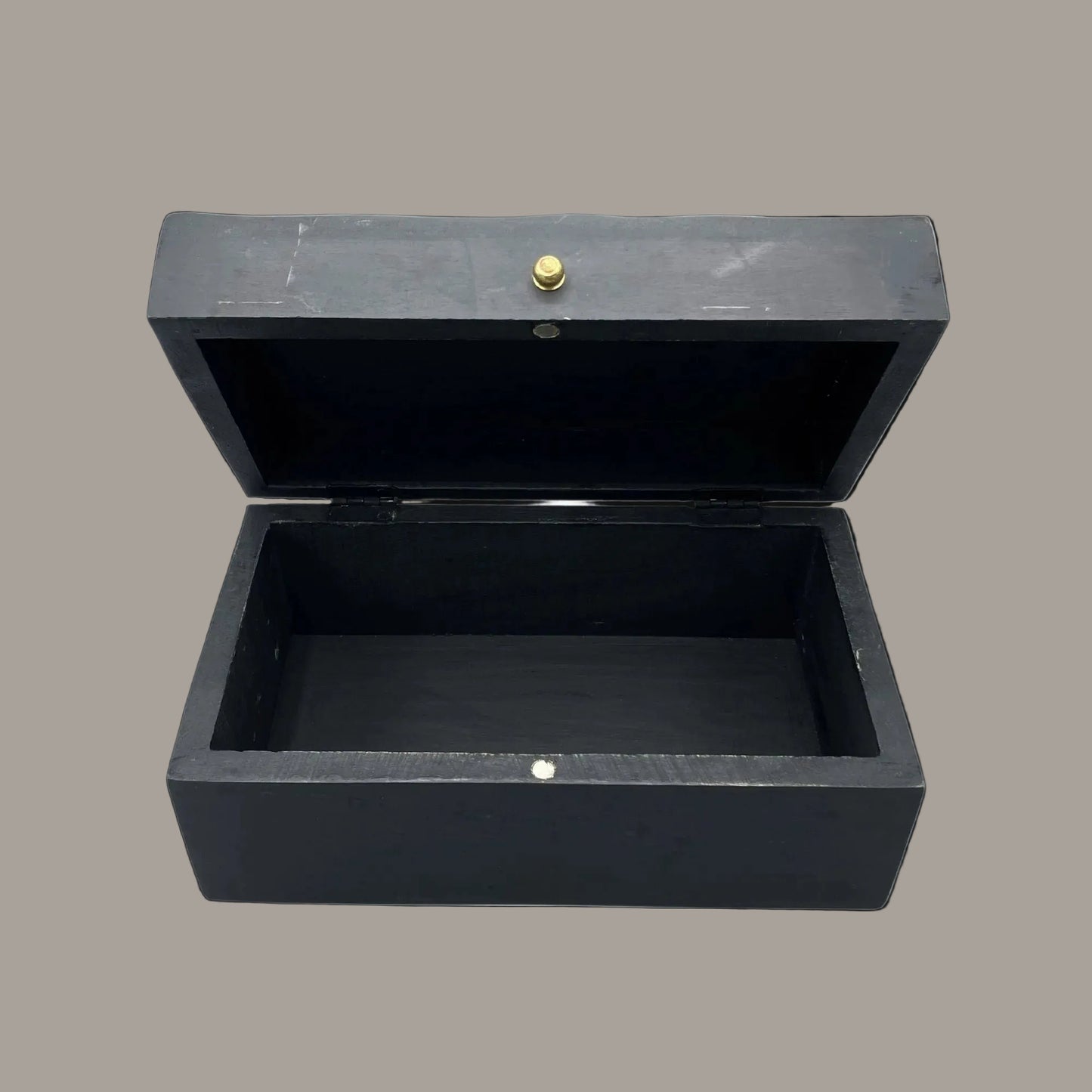 Black Swirls Mango Wood Keepsake Box