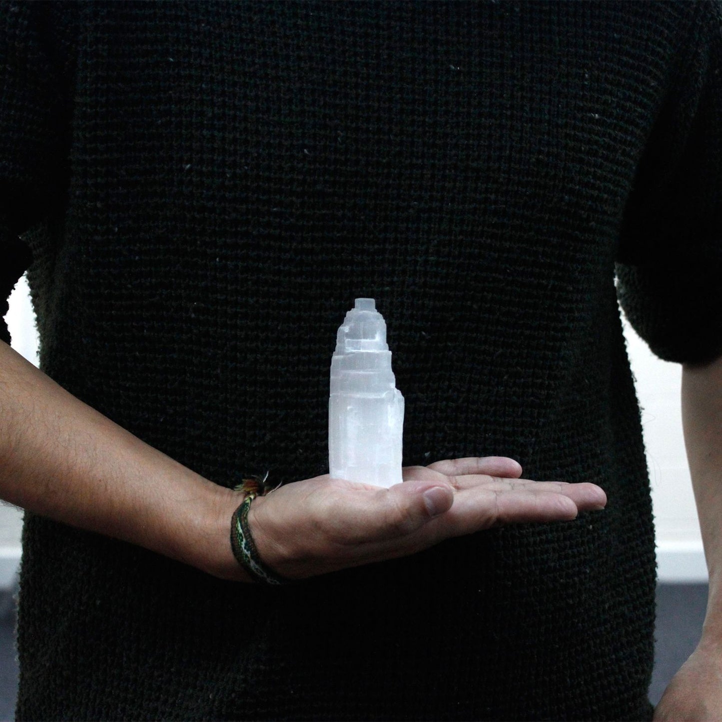 Natural Moroccan Selenite Tower – 10 cm