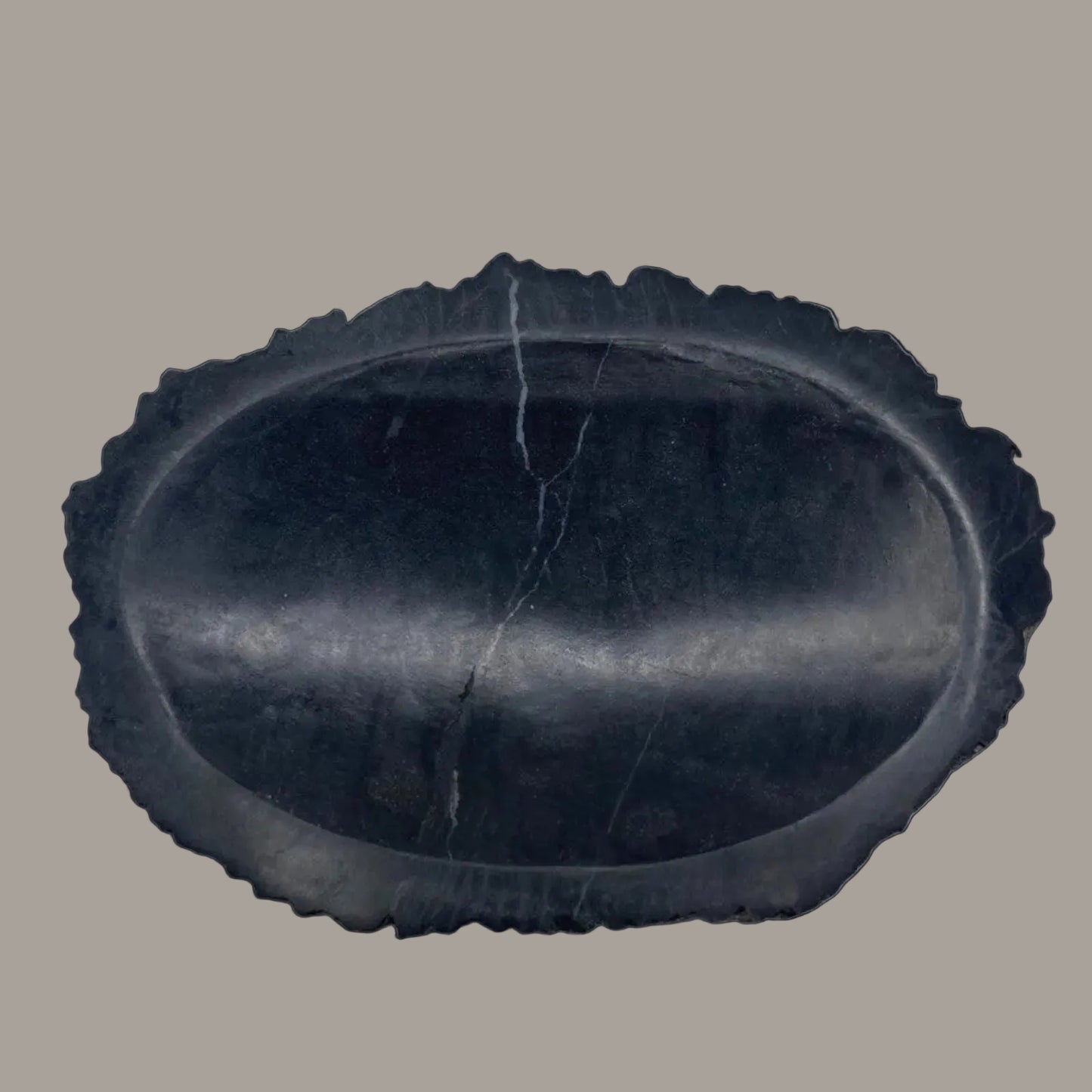 Dark Petrified Wood Soap Dish