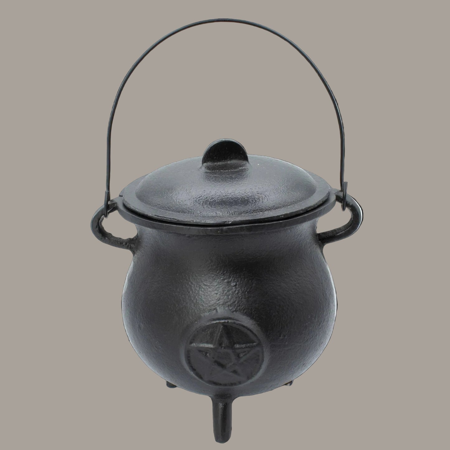 Extra-Large Cast Iron Pentagram Cauldron