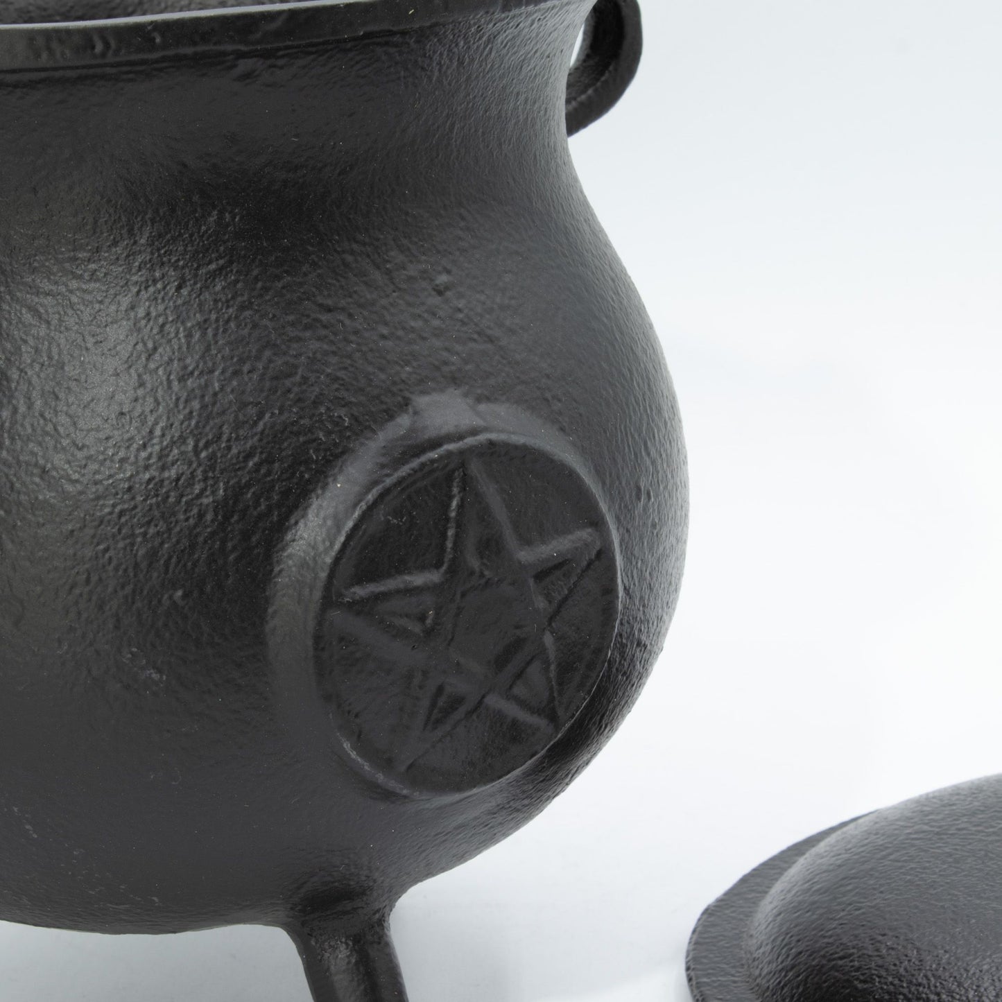 Extra-Large Cast Iron Pentagram Cauldron