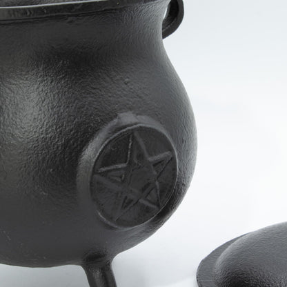 Extra-Large Cast Iron Pentagram Cauldron