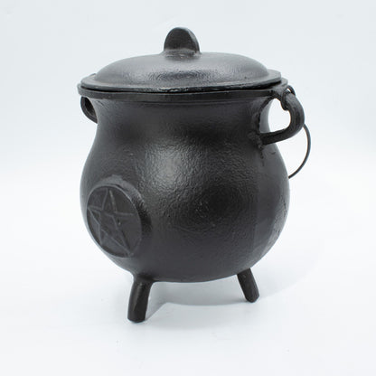 Extra-Large Cast Iron Pentagram Cauldron