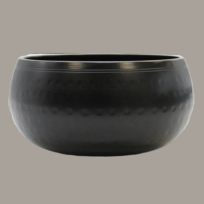 Medium Black Beaten Brass Singing Bowl – 15cm