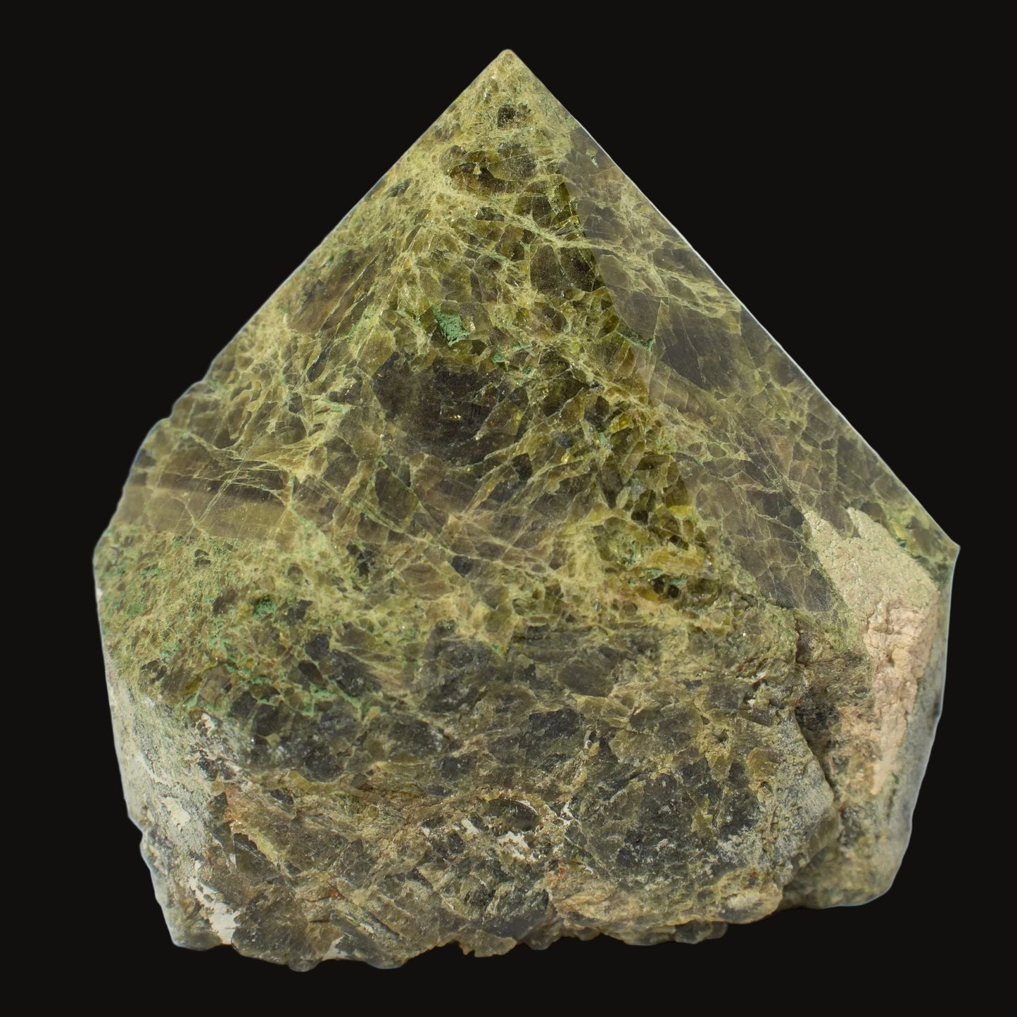 A-Grade Epidote Polished Points – Set of 5–6