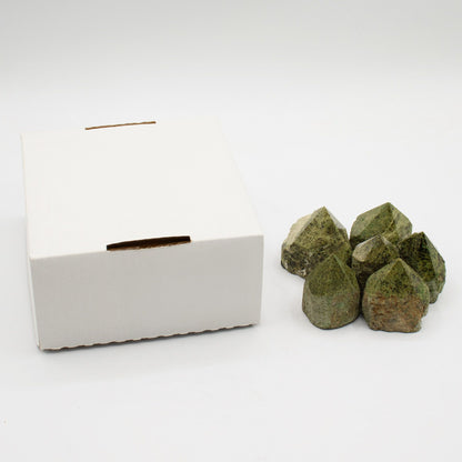 A-Grade Epidote Polished Points – Set of 5–6