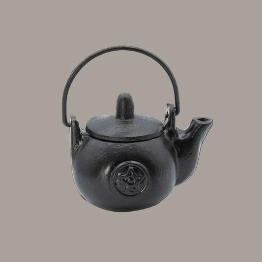Small Cast Iron Pentagram Ritual Pot